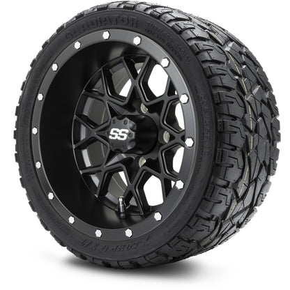 MODZ® 12" Vortex Matte Black Wheels & Off-Road Tires Combo