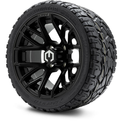 MODZ® 12" Matrix Matte Black Wheels & Off-Road Tires Combo