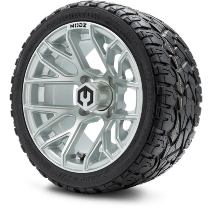 MODZ® 12" Matrix Silver Wheels & Off-Road Tires Combo