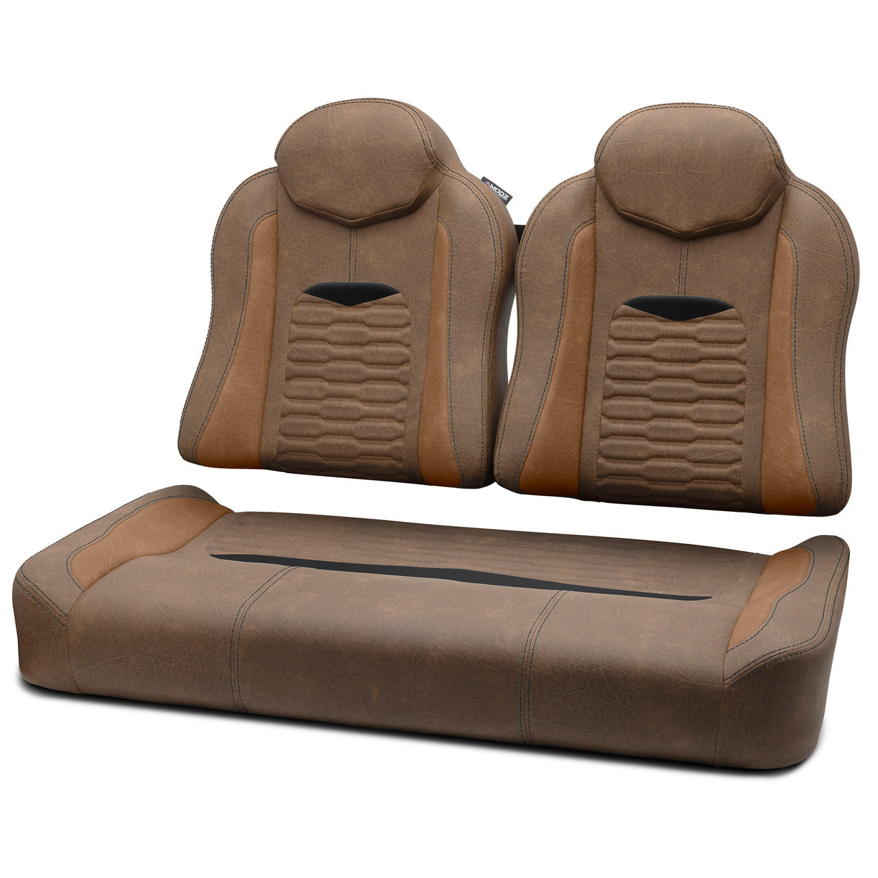 MODZ® FS3 FRONT SEAT FOR CLUB CAR & EZGO - BROWN BASE