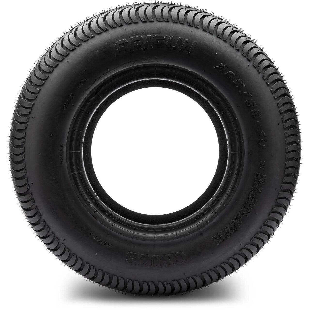 Arisun Cruze Street Golf Cart Tire 205/65-10 DOT (4 Ply)