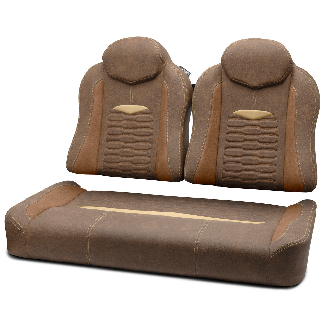 MODZ® FS3 FRONT SEAT FOR CLUB CAR & EZGO - BROWN BASE