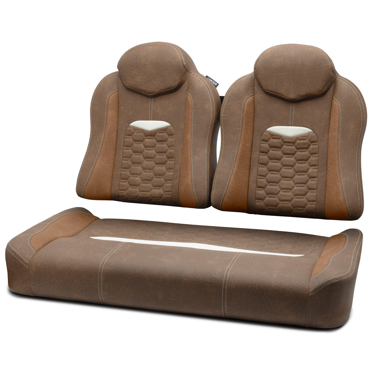 MODZ® FS3 FRONT SEAT FOR CLUB CAR & EZGO - BROWN BASE