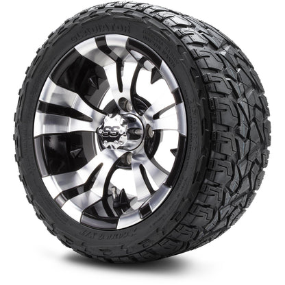 MODZ® 12" Vampire Machined Black Wheels & Off-Road Tires Combo