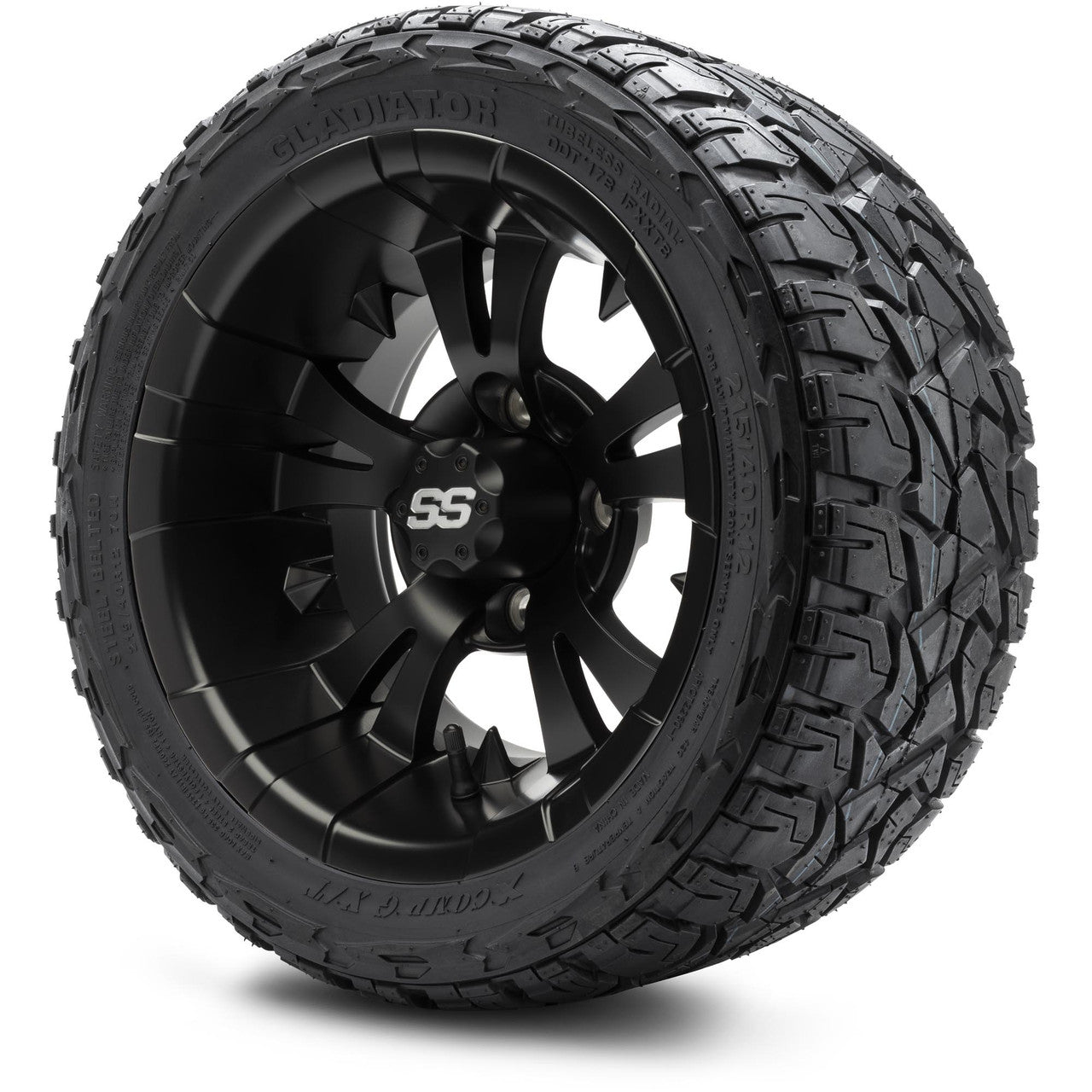 MODZ® 12" Vampire Matte Black Wheels & Off-Road Tires Combo