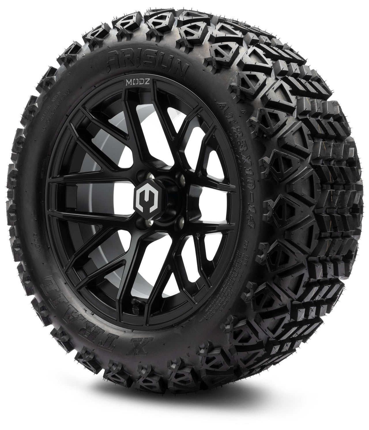MODZ® 14" Matrix Matte Black Wheels & Off-Road Tires Combo