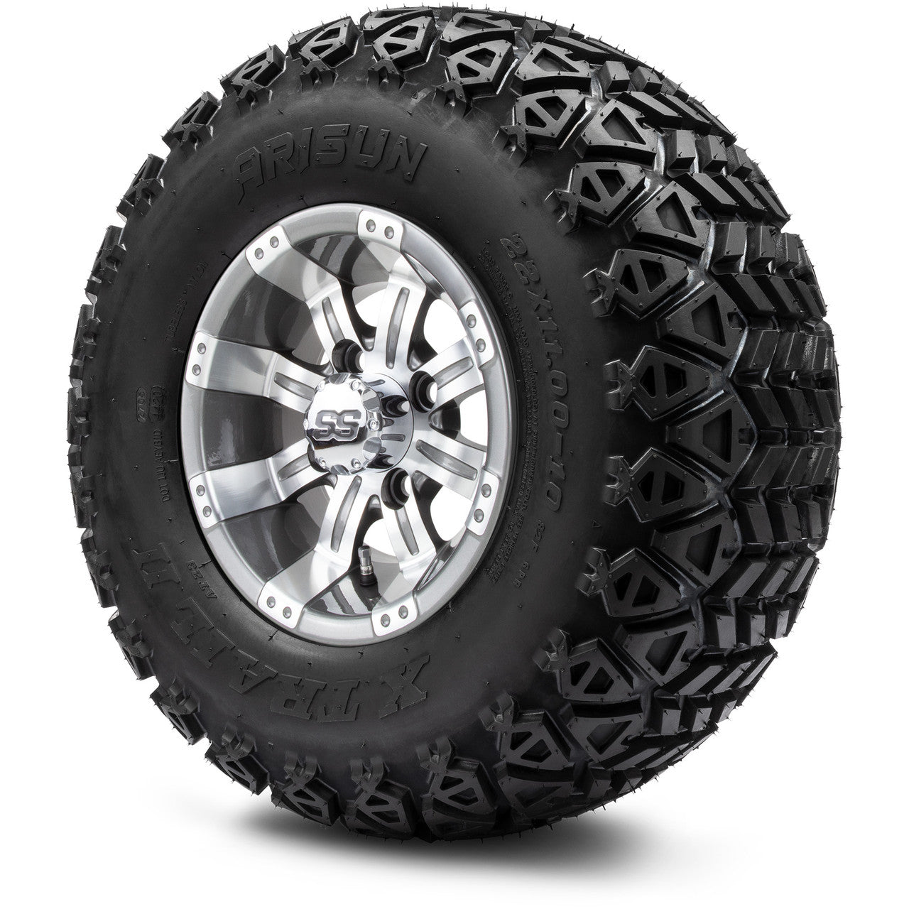 MODZ® 10" Tempest Gunmetal Wheels & Off-Road Tires Combo