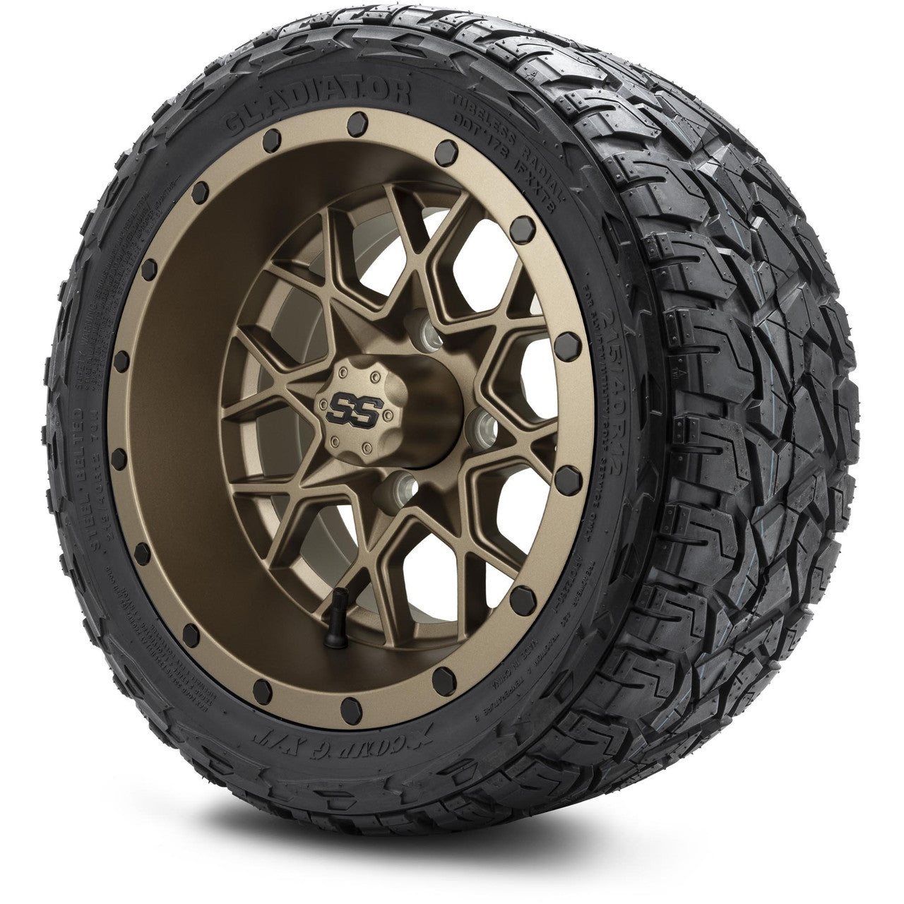 MODZ® 12" Vortex Matte Bronze Wheels & Off-Road Tires Combo