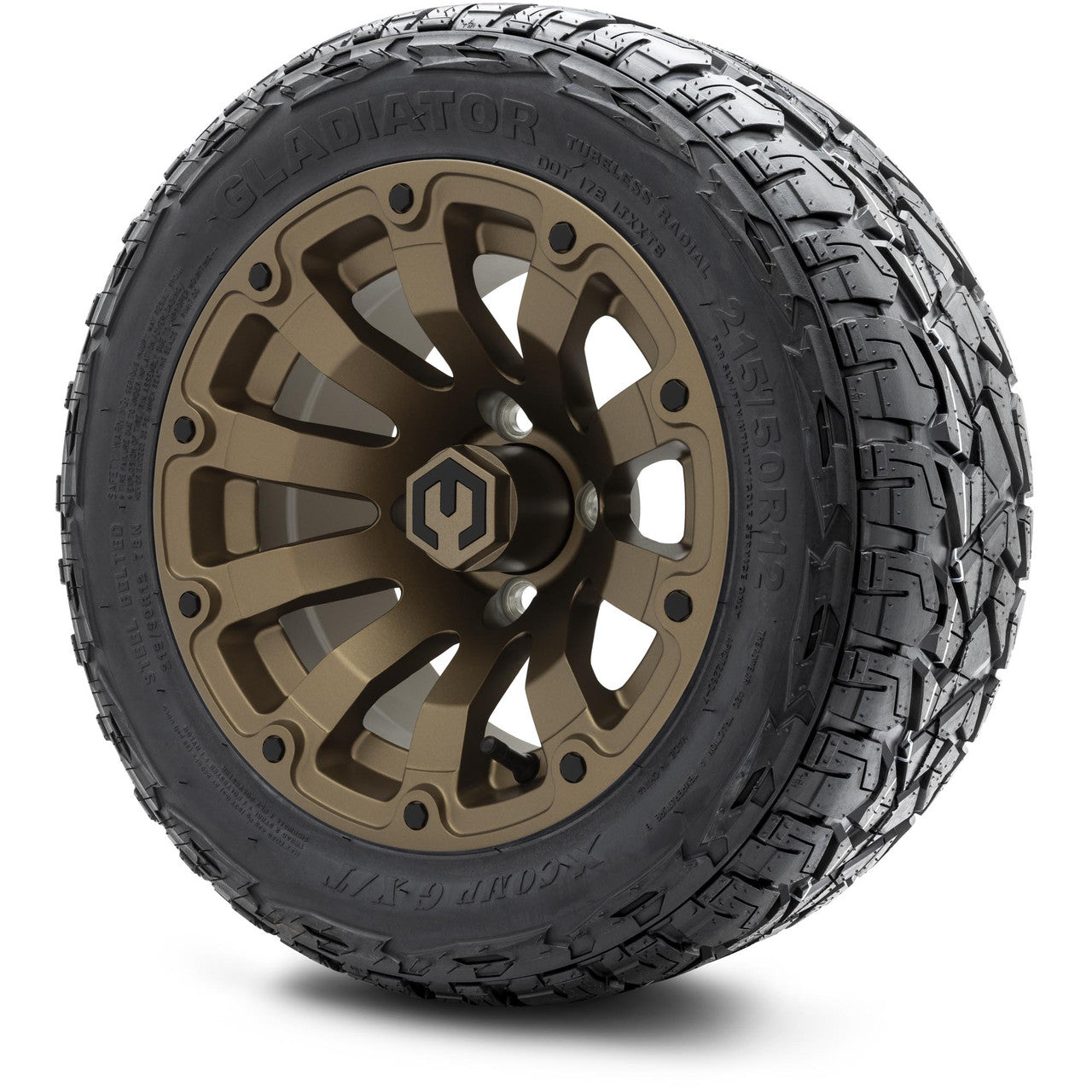 MODZ® 12" Bomber Matte Bronze Wheels & Off-Road Tires Combo