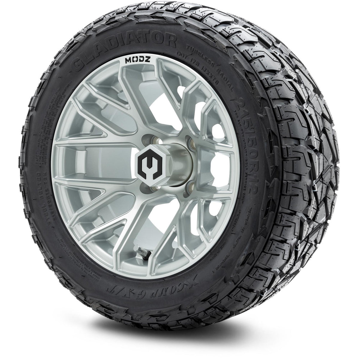 MODZ® 12" Matrix Silver Wheels & Off-Road Tires Combo