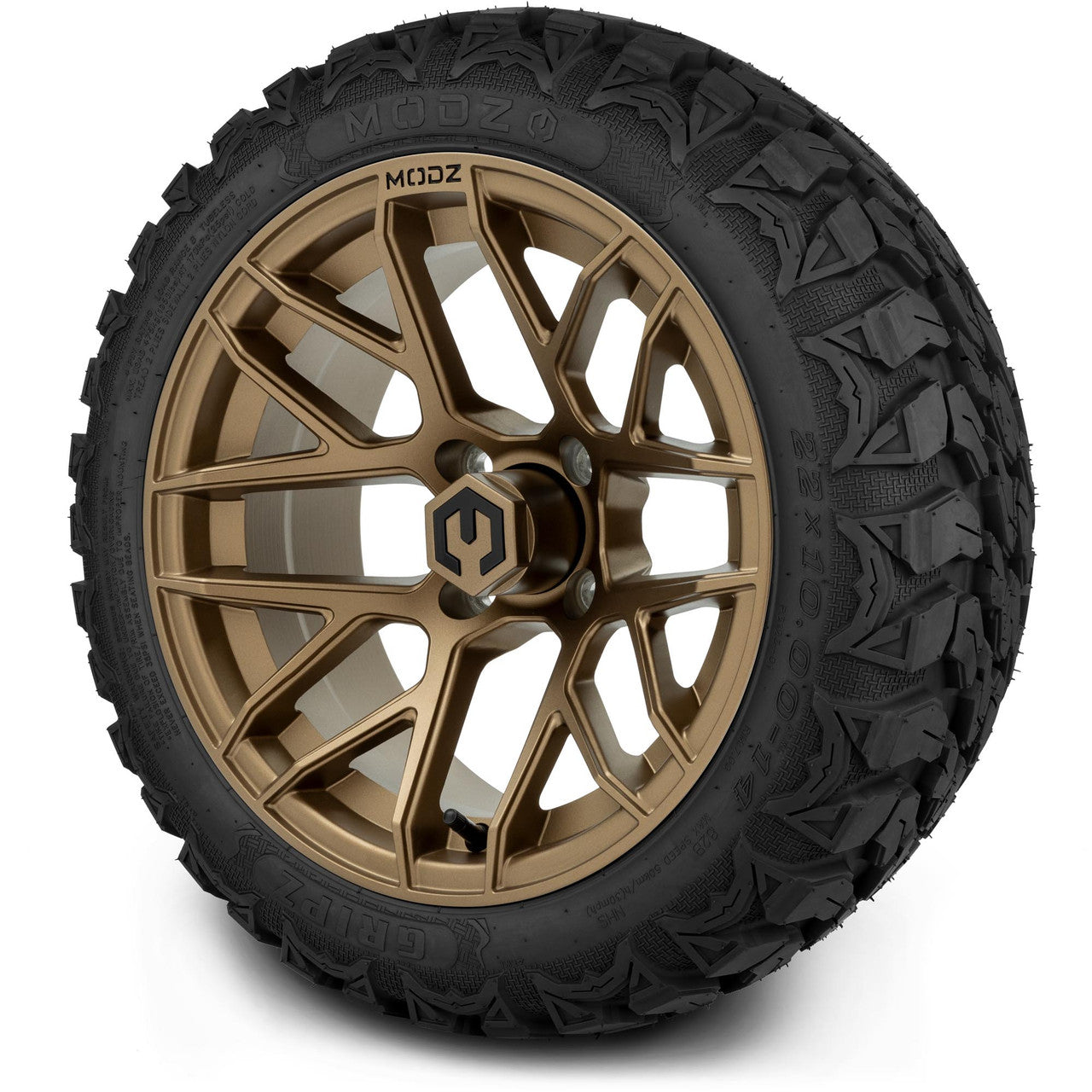 MODZ® 14" Matrix Matte Bronze Wheels & Off-Road Tires Combo