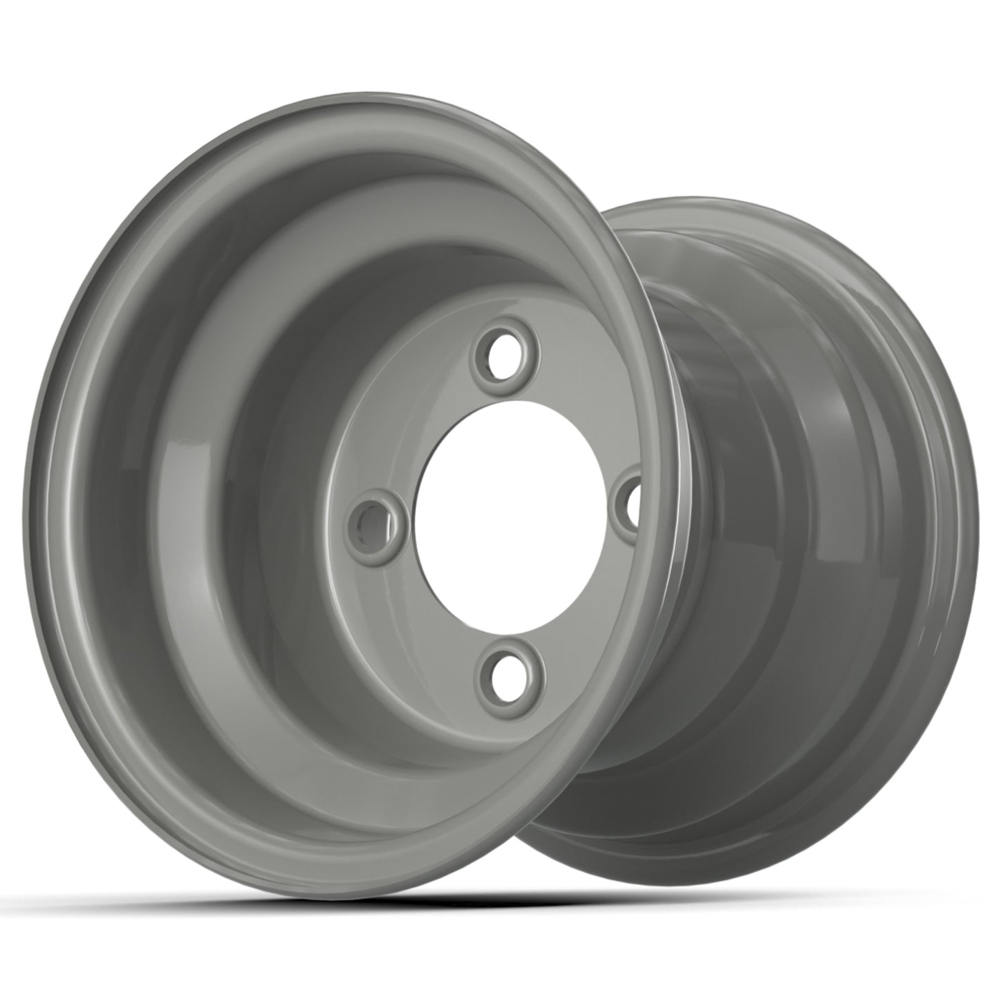8″ Club Car Grey Steel Wheel (Centered)