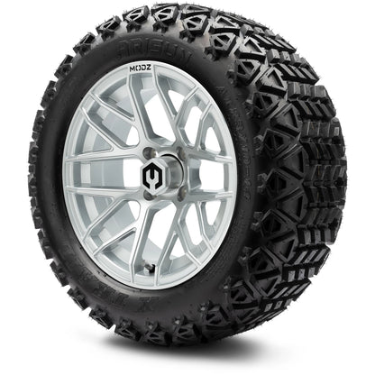 MODZ® 14" Matrix Silver Wheels & Off-Road Tires Combo