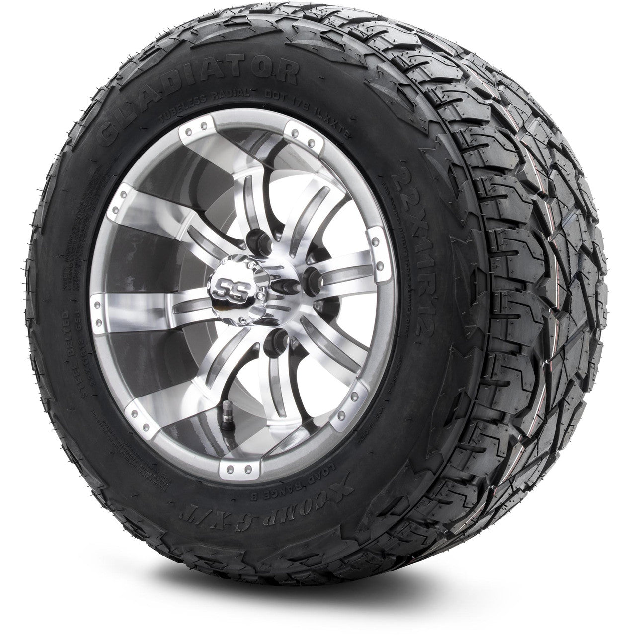 MODZ® 12" Tempest Gunmetal Wheels & Off-Road Tires Combo