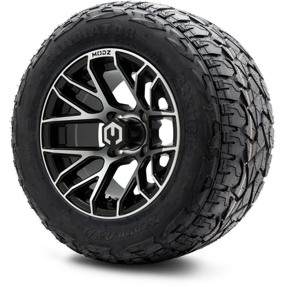 MODZ® 12" Matrix Machined Matte Black Wheels & Off-Road Tires Combo