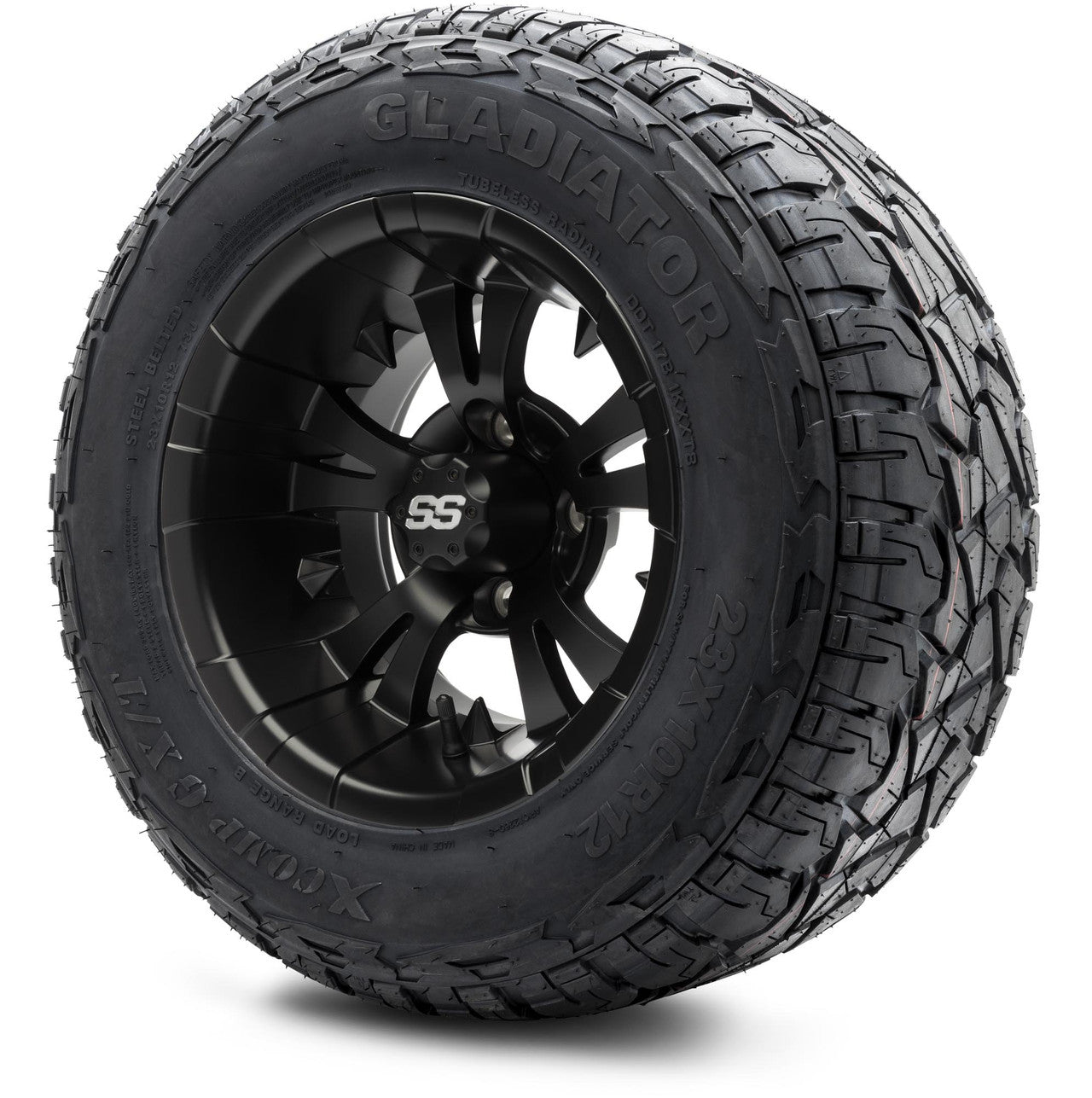 MODZ® 12" Vampire Matte Black Wheels & Off-Road Tires Combo