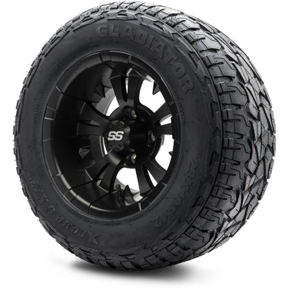 MODZ® 12" Vampire Matte Black Wheels & Off-Road Tires Combo