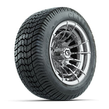 GTW® Boost Chrome 12 in Wheels with 215/40-12 Excel Classic Street Tires – Full Set