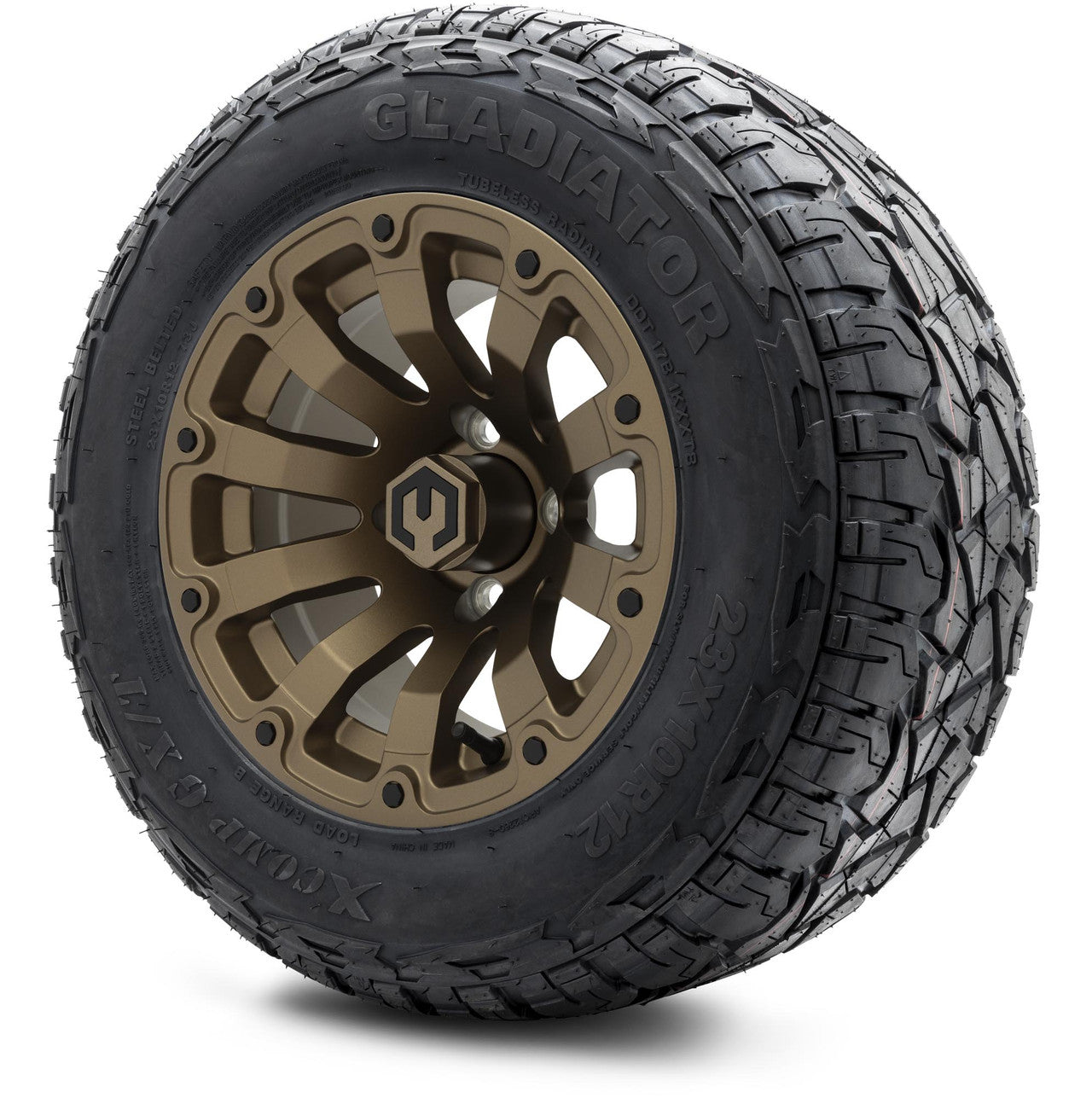 MODZ® 12" Bomber Matte Bronze Wheels & Off-Road Tires Combo