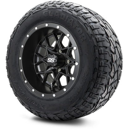 MODZ® 12" Vortex Matte Black Wheels & Off-Road Tires Combo