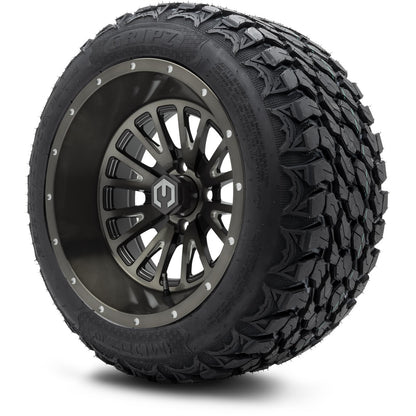 MODZ® 14" Assassin Brushed Gunmetal with Ball Mill Wheels & Off-Road Tires Combo