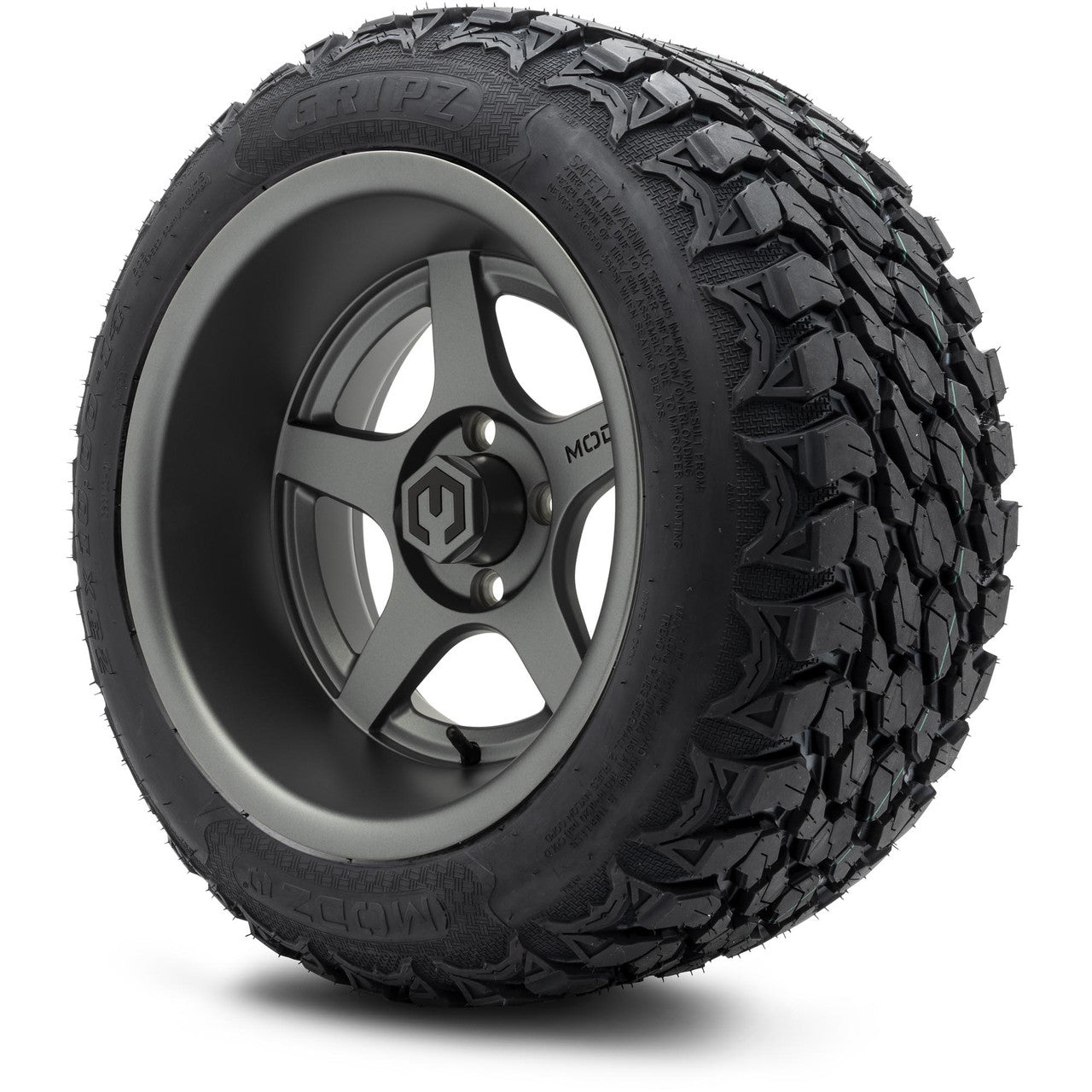 MODZ® 14" Maverick Matte Gunmetal Wheels & Off-Road Tires Combo