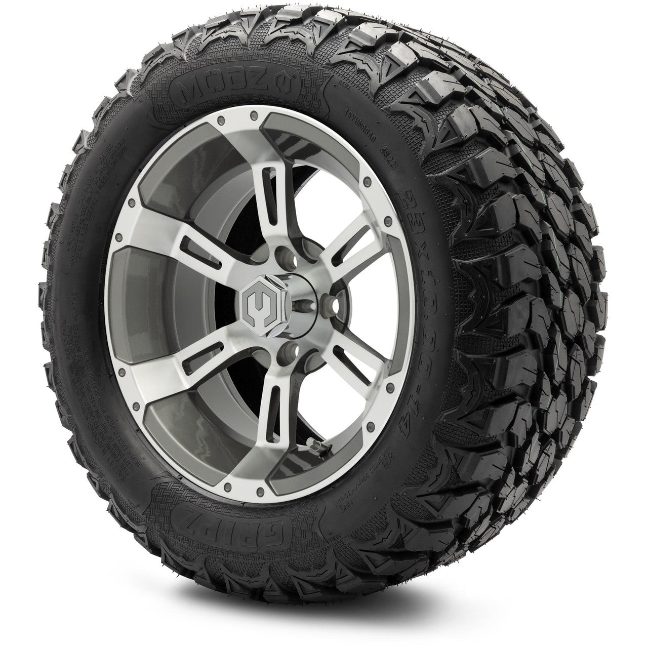 MODZ® 14" Ambush Gunmetal Wheels & Off-Road Tires Combo