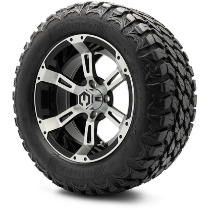 MODZ® 14" Ambush Machined Black Wheels & Off-Road Tires Combo