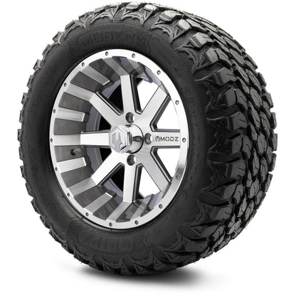 MODZ® 14" Assault Machined Gunmetal Wheels & Off-Road Tires Combo