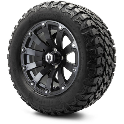MODZ® 14" Bomber Matte Black Wheels & Off-Road Tires Combo