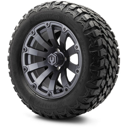 MODZ® 14" Bomber Matte Gunmetal Wheels & Off-Road Tires Combo