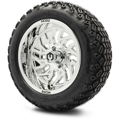 MODZ® 14" Carnage Chrome Wheels & Off-Road Tires Combo