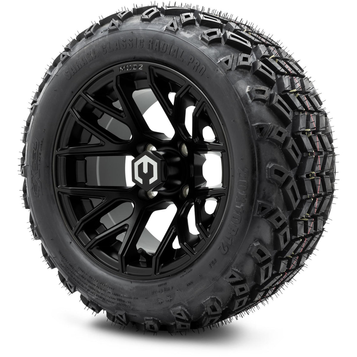 MODZ® 12" Matrix Matte Black Wheels & Off-Road Tires Combo