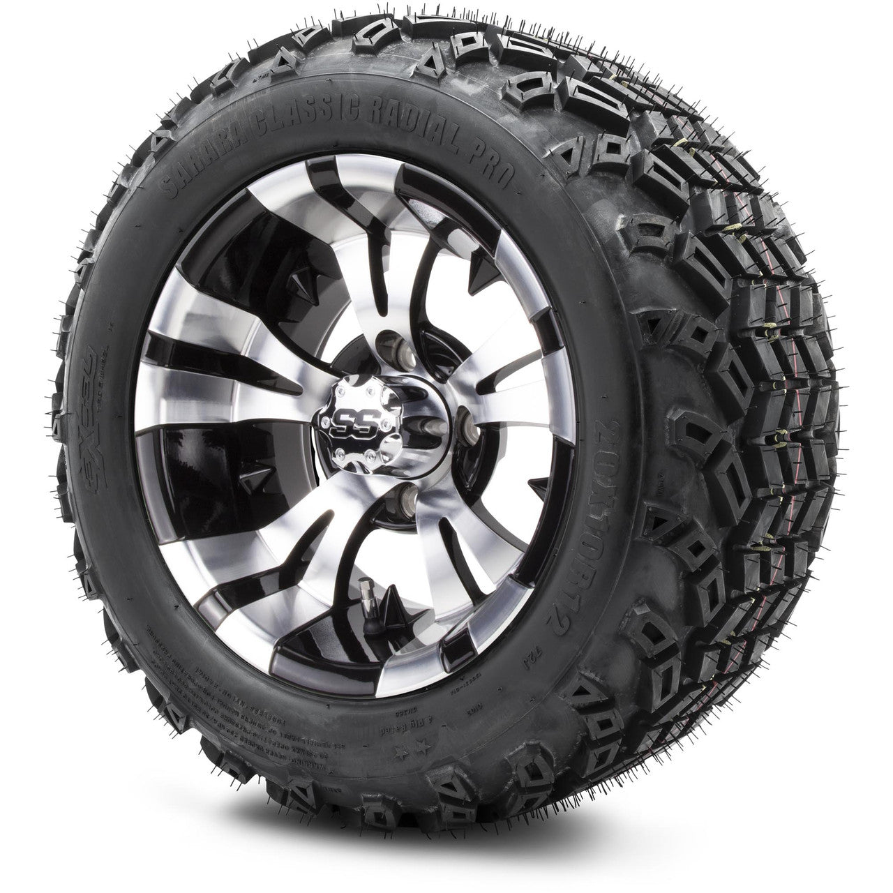 MODZ® 12" Vampire Machined Black Wheels & Off-Road Tires Combo