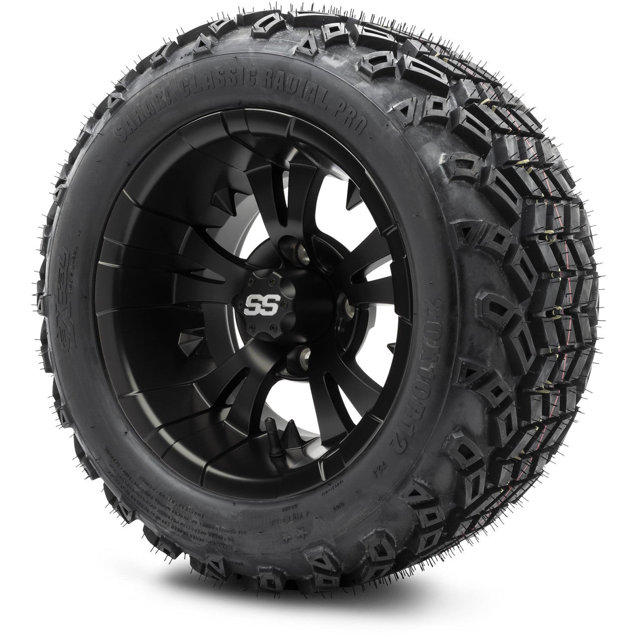 MODZ® 12" Vampire Matte Black Wheels & Off-Road Tires Combo