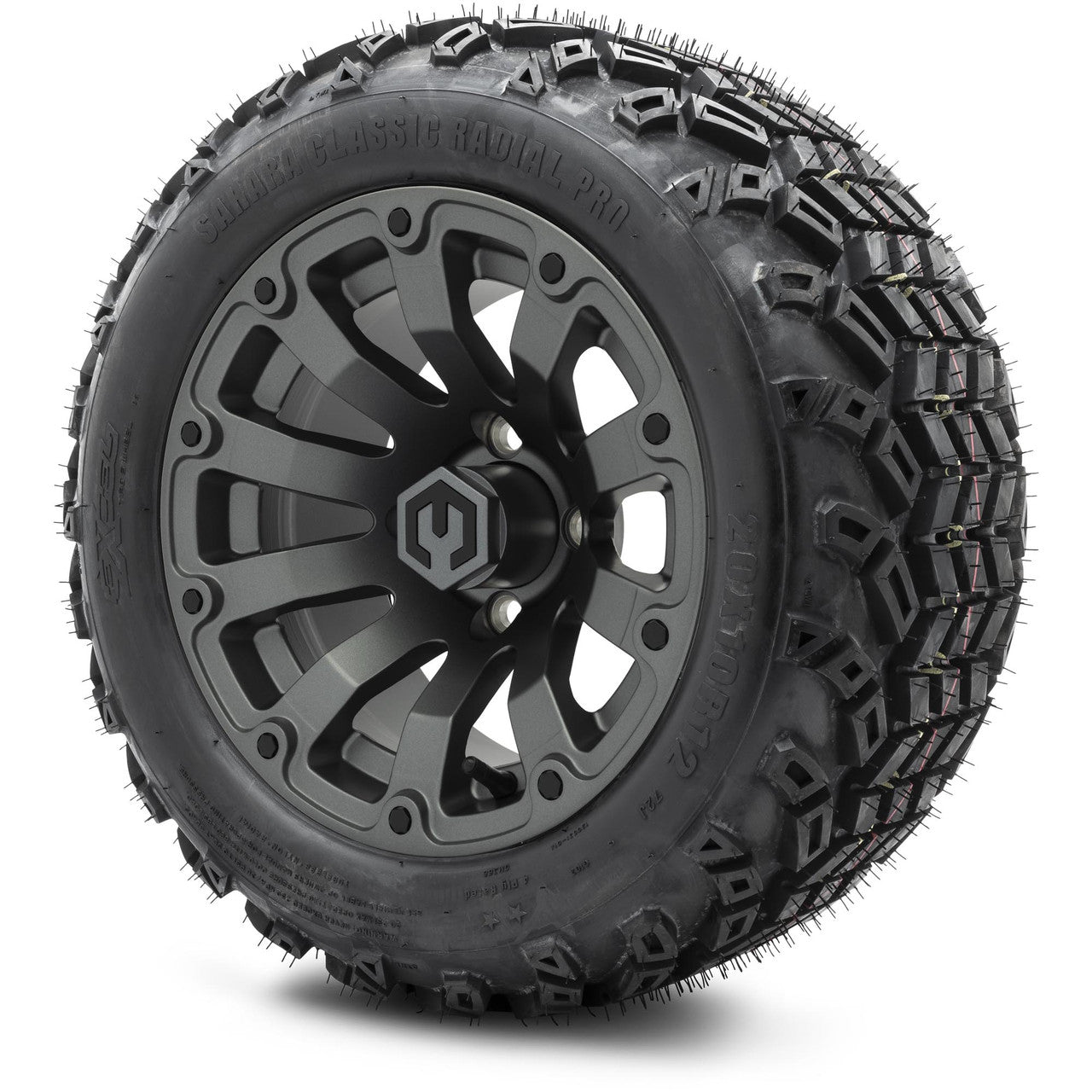 MODZ® 12" Bomber Matte Gunmetal Wheels & Off-Road Tires Combo