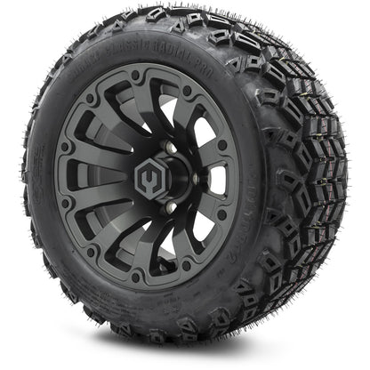 MODZ® 12" Bomber Matte Gunmetal Wheels & Off-Road Tires Combo