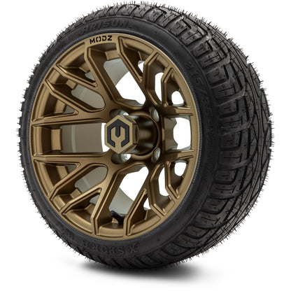 MODZ® 12" Matrix Matte Bronze Wheels & Street Tires Combo