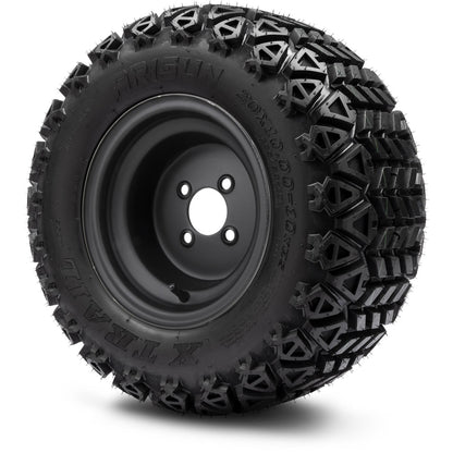 MODZ® 10" Steel Matte Black Wheels & Off-Road Tires Combo