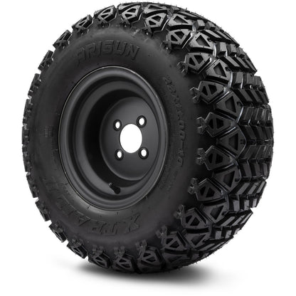 MODZ® 10" Steel Matte Black Wheels & Off-Road Tires Combo
