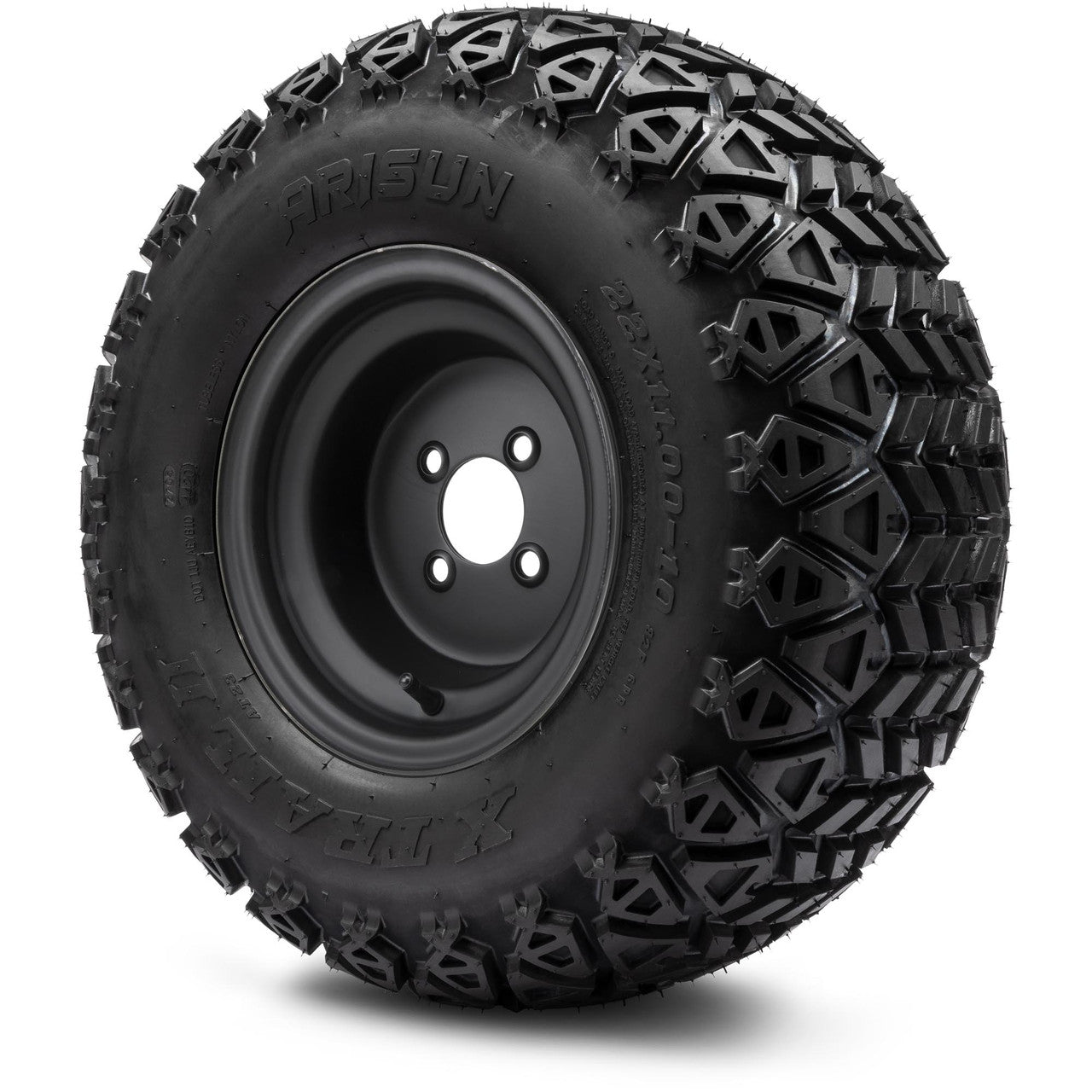 MODZ® 10" Steel Matte Black Wheels & Off-Road Tires Combo