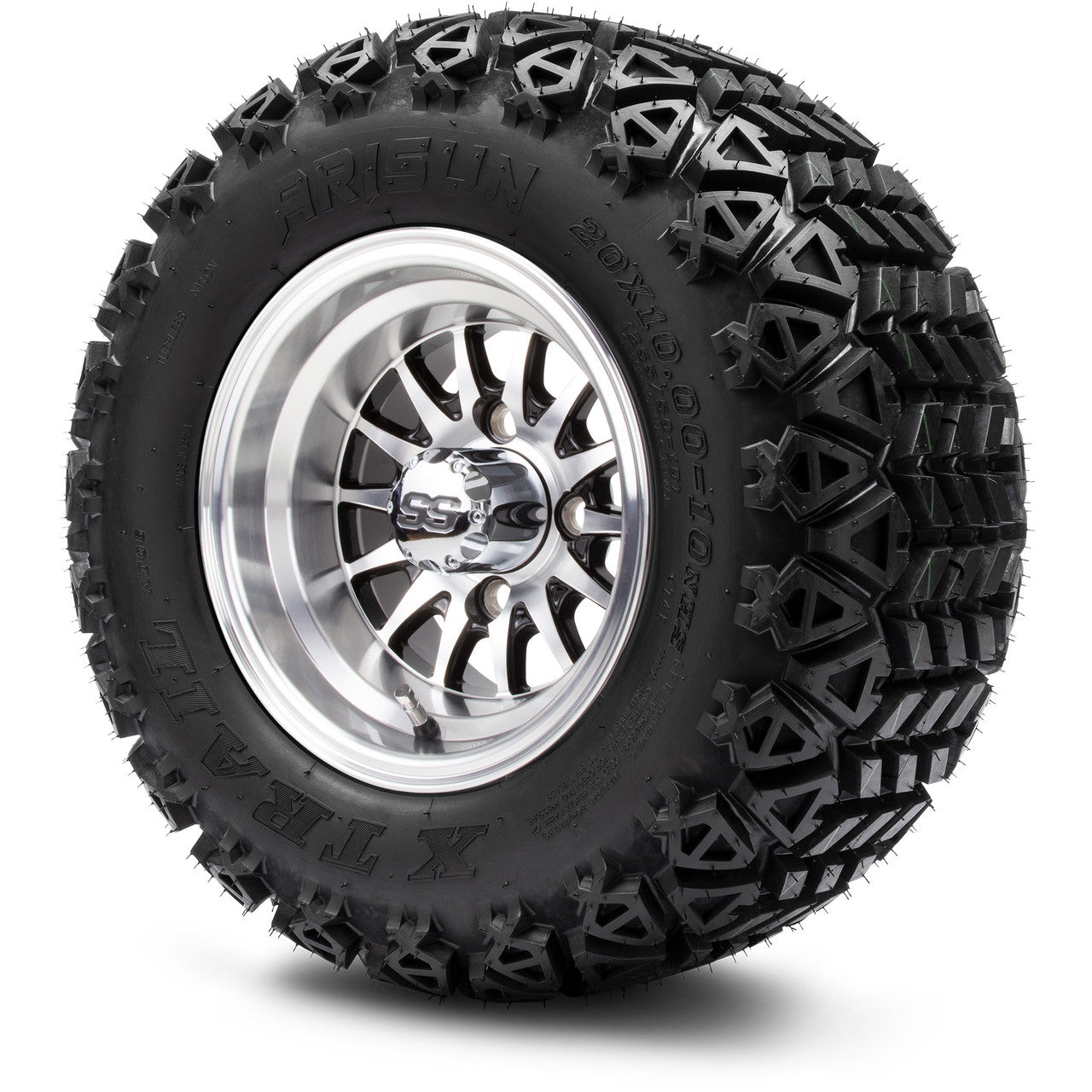 MODZ® 10" Medusa Machined Black Wheels & Off-Road Tires Combo
