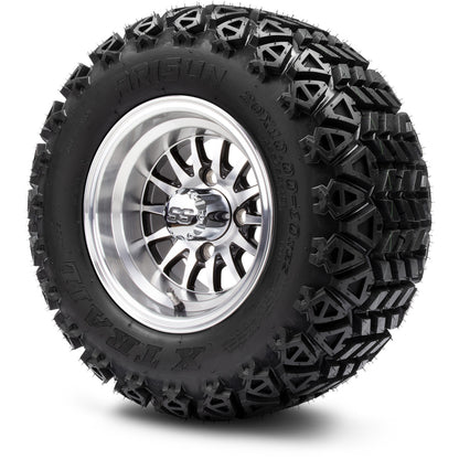 MODZ® 10" Medusa Machined Black Wheels & Off-Road Tires Combo