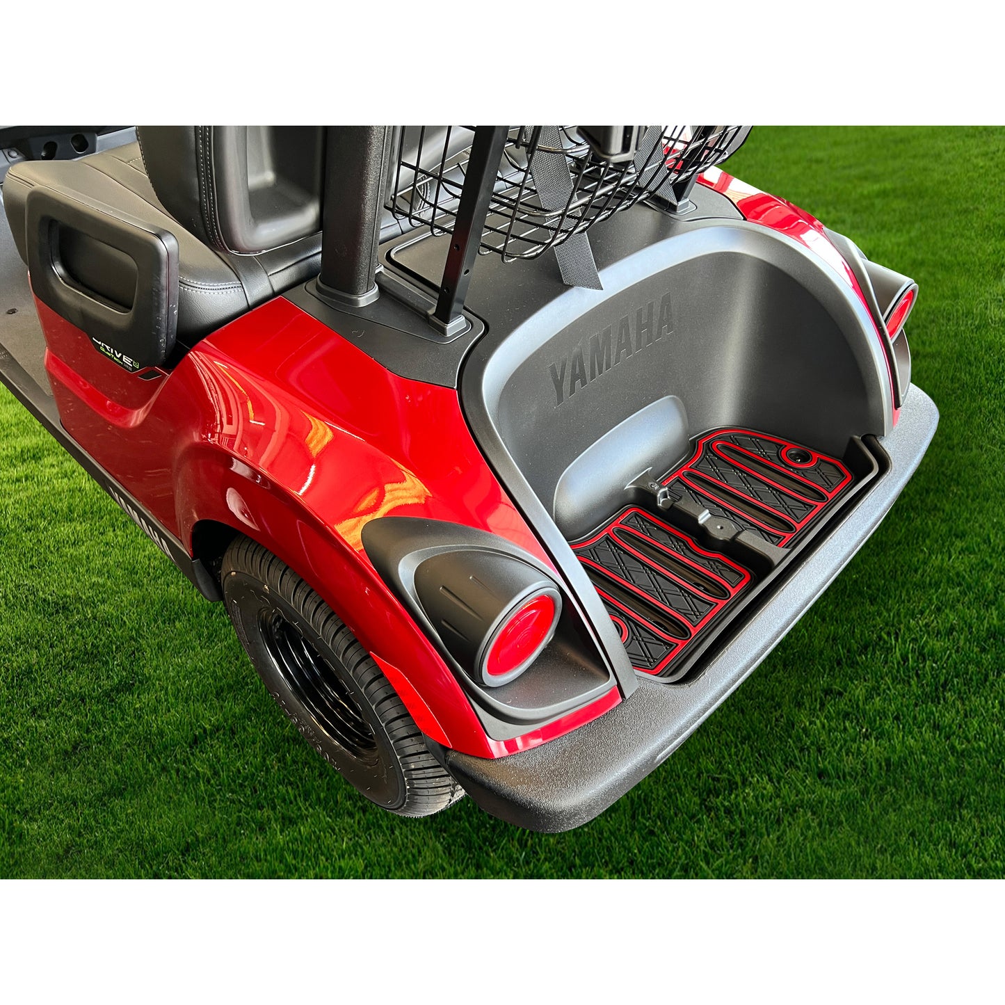 Xtreme Bag Well Mats for Yamaha Drive2 - Black/Red