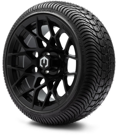 MODZ® 14" Blitz Matte Black Wheels & Street Tires Combo