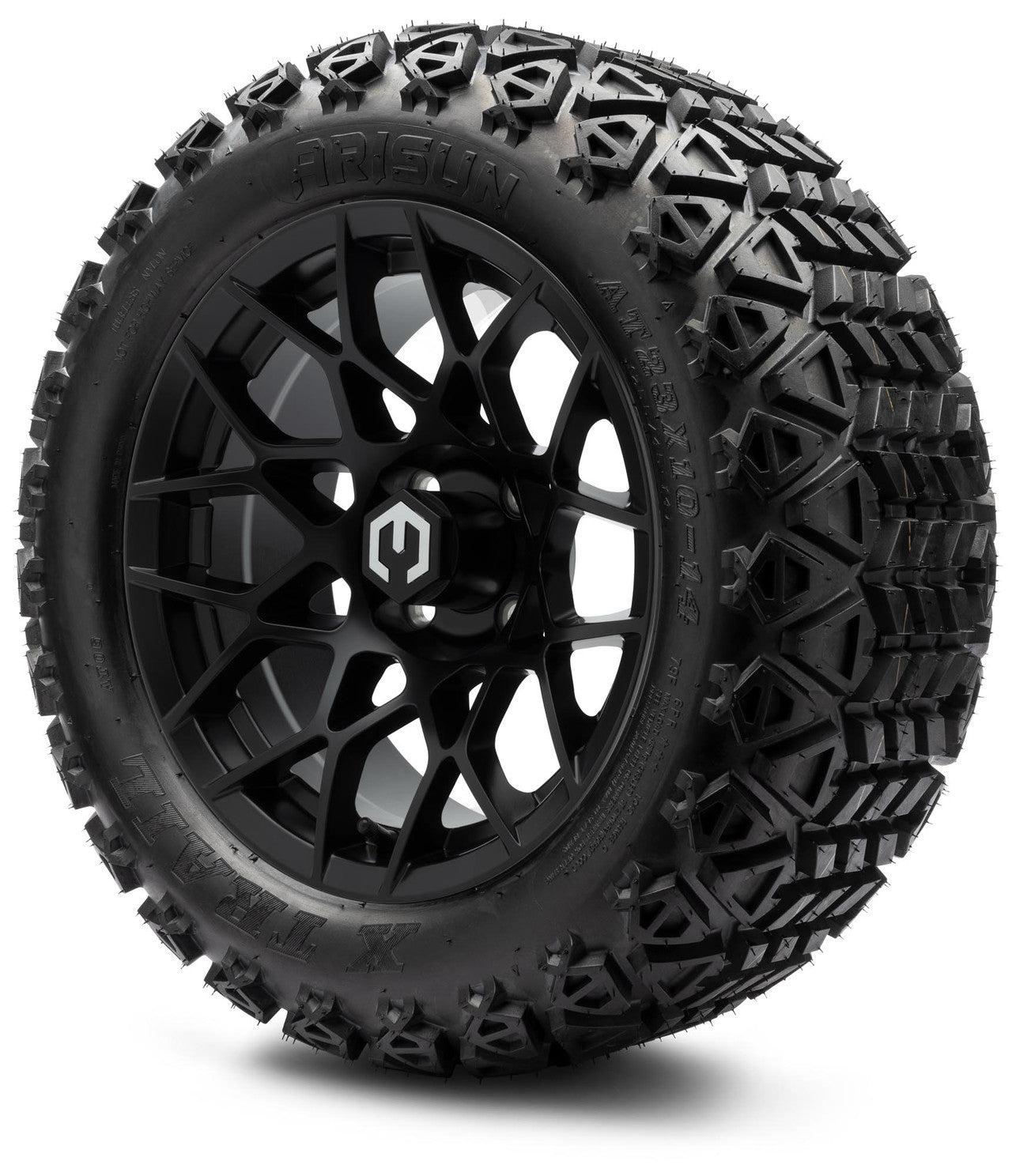 MODZ® 14" Blitz Matte Black Wheels & Off-Road Tires Combo