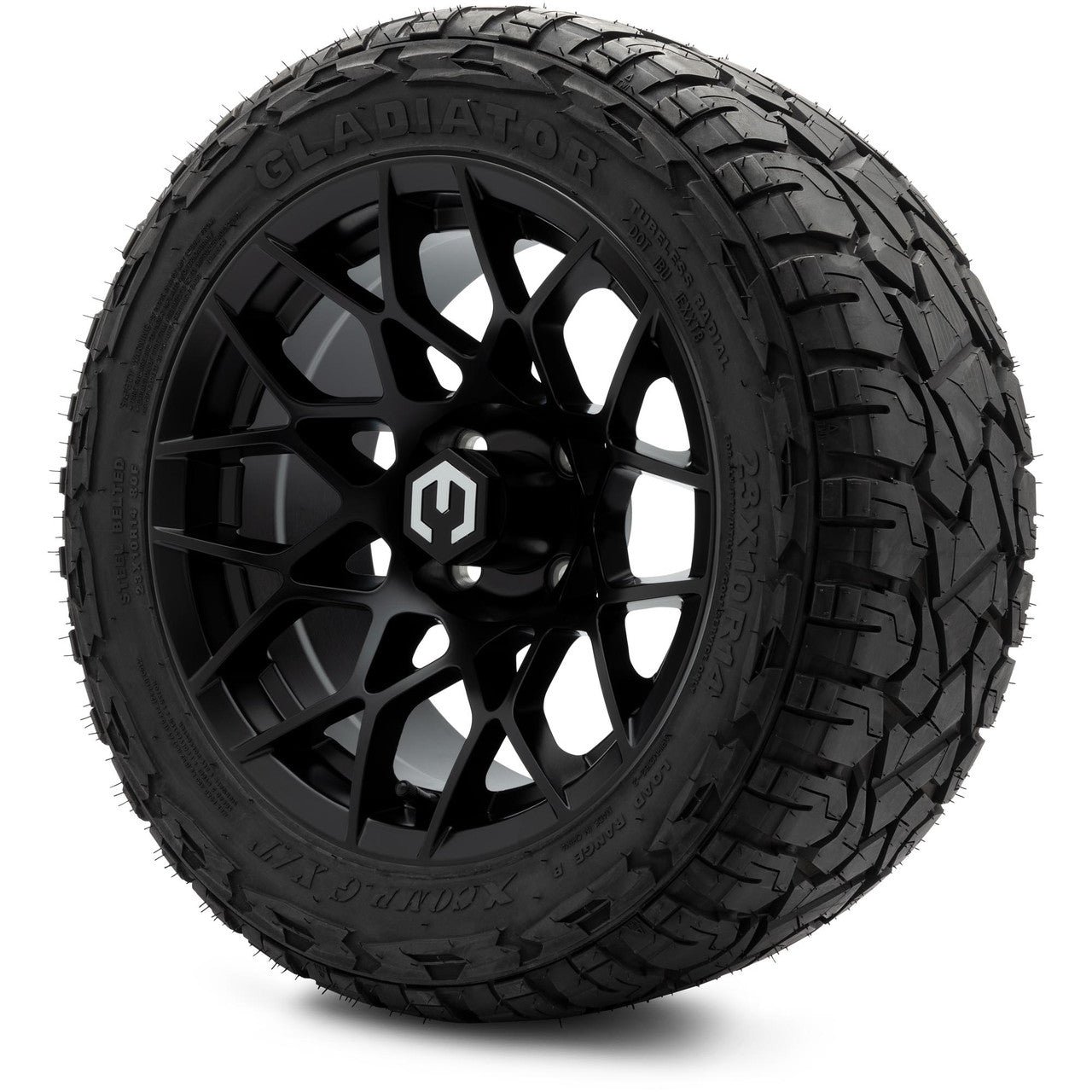 MODZ® 14" Blitz Matte Black Wheels & Off-Road Tires Combo