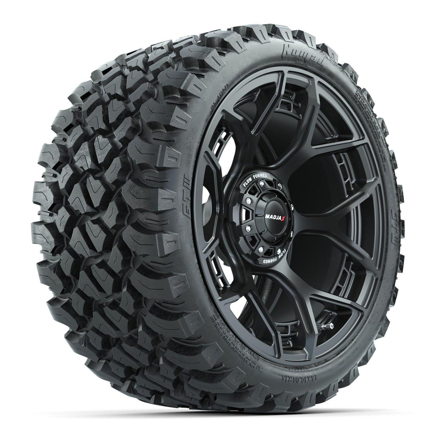 Set of (4) 15" MadJax® Flow Form Evolution Matte Black Wheels with GTW® Nomad Off Road Tires
