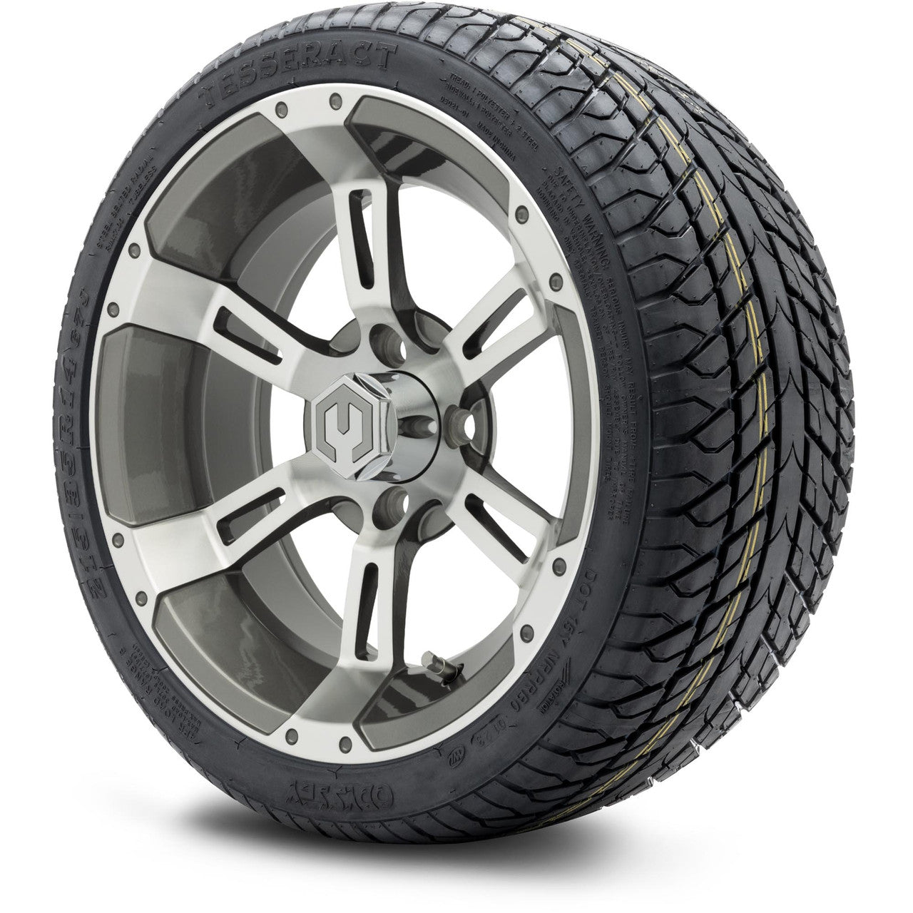 MODZ® 14" Ambush Gunmetal Wheels & Street Tires Combo