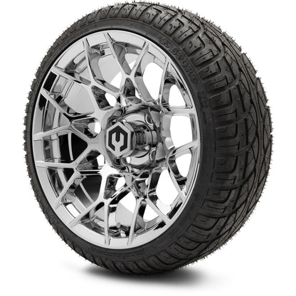 MODZ® 14" Blitz Chrome Wheels & Street Tires Combo